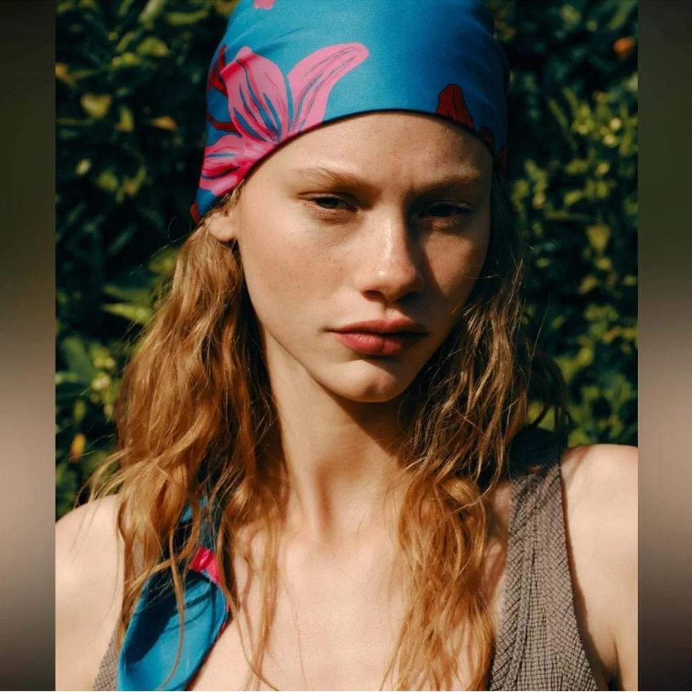 ZARA PRINT HEAD WRAP bloggers favorite